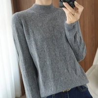 underwear woman autumn and winter 2021 new sweater slim bottom shirt long sleeve tight knitted shirt thickening