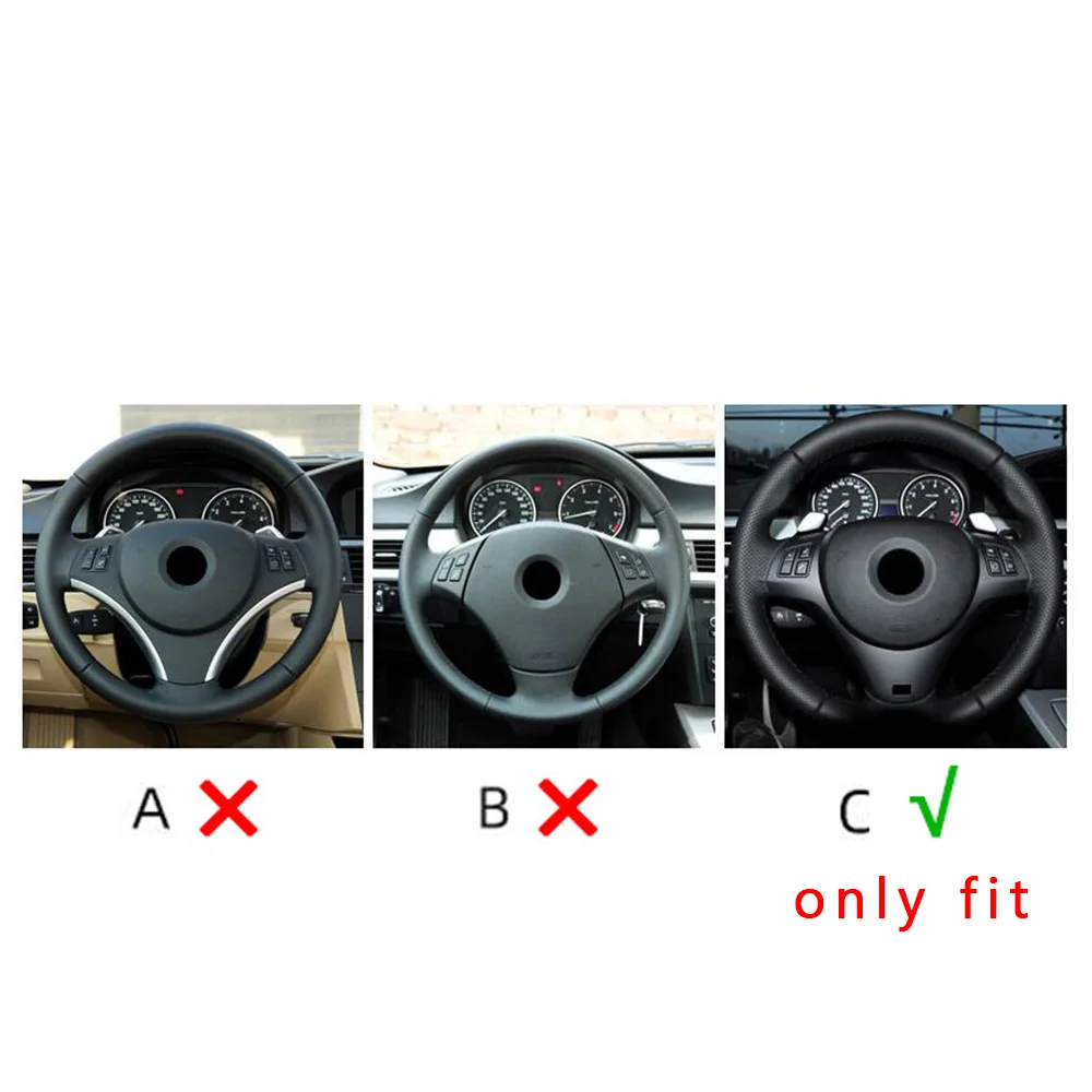 

Car Interior Carbon Fiber Style Steering Wheel Trim For 3 Series E90 E92 E93 2005-2012 Suitable For Left-Hand Driving