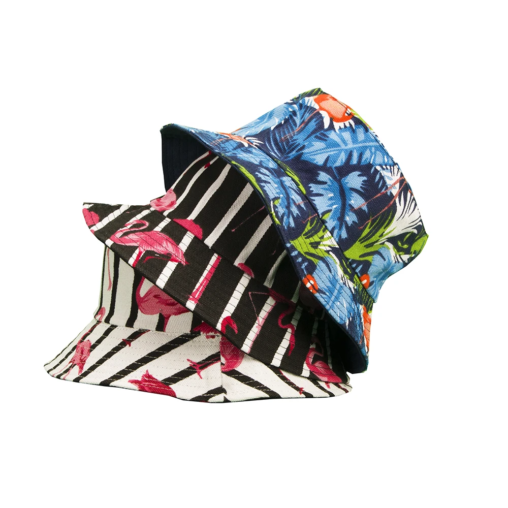 Шапки шапки новинка Instagram весна/лето шляпа с фламинго Ретро стиль рыбацкая