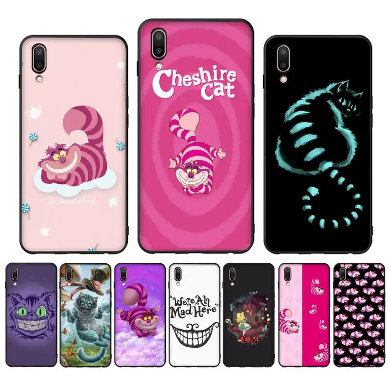

Alice in Wonderland Chesire Cat Phone Case For Oppo Reno Realme C3 6Pro Cover For vivo Y91C Y17 Y19 Funda Capa