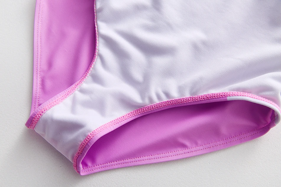 Купальники для девочек слитный купальник фиолетового цвета с единорогом детей