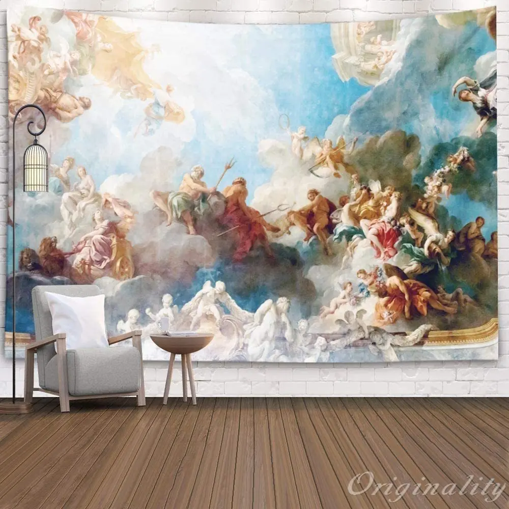 France April 18 Ceiling Painting In Hercules Room Of The Royal Chateau Versailles On 2015 For Bedroom Colorful Tapestrie