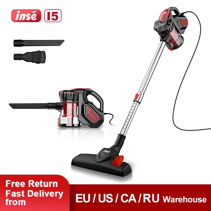 Handheld Vacuum Cleaner for Home INSE 18Kpa 600W Vertical Corded Vacuum for Dust Pet Hair Carpets INSE I5
