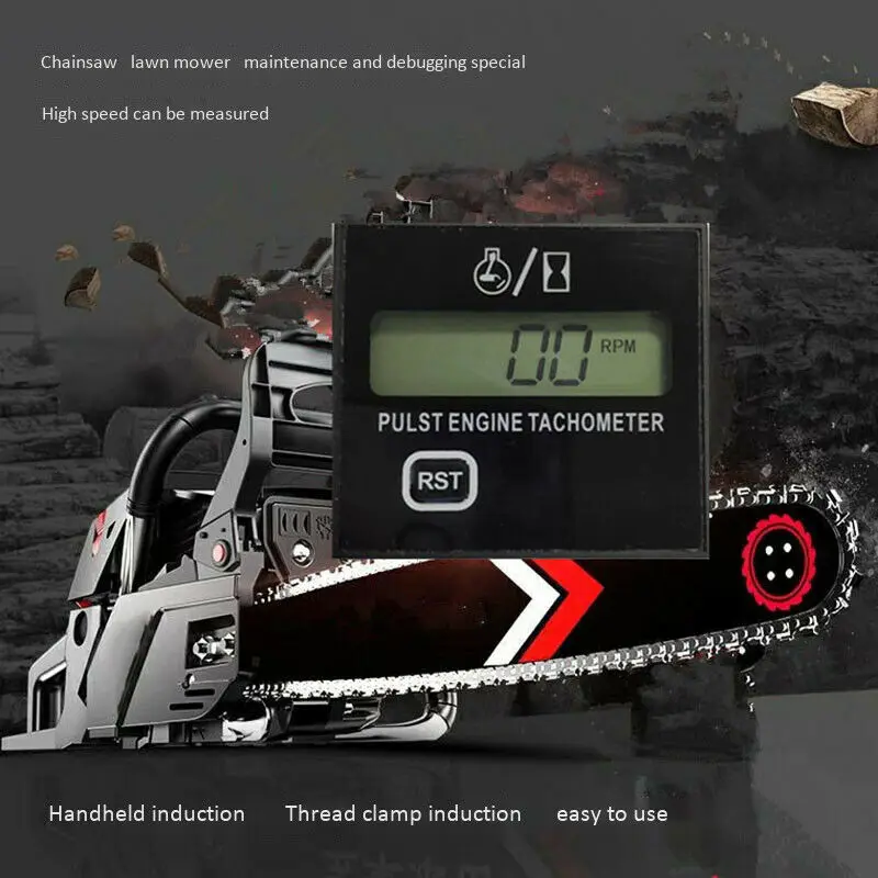 

Gasoline Motor Powered Tachometer Electric Function Plastic 46*57mm LCD