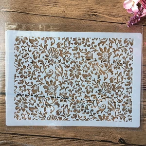 Трафарет многослойный формата А4 29*21 см с текстурой листьев сделай сам, настенная живопись, раскраска для скрапбукинга декоративный шаблон для тиснильный альбом