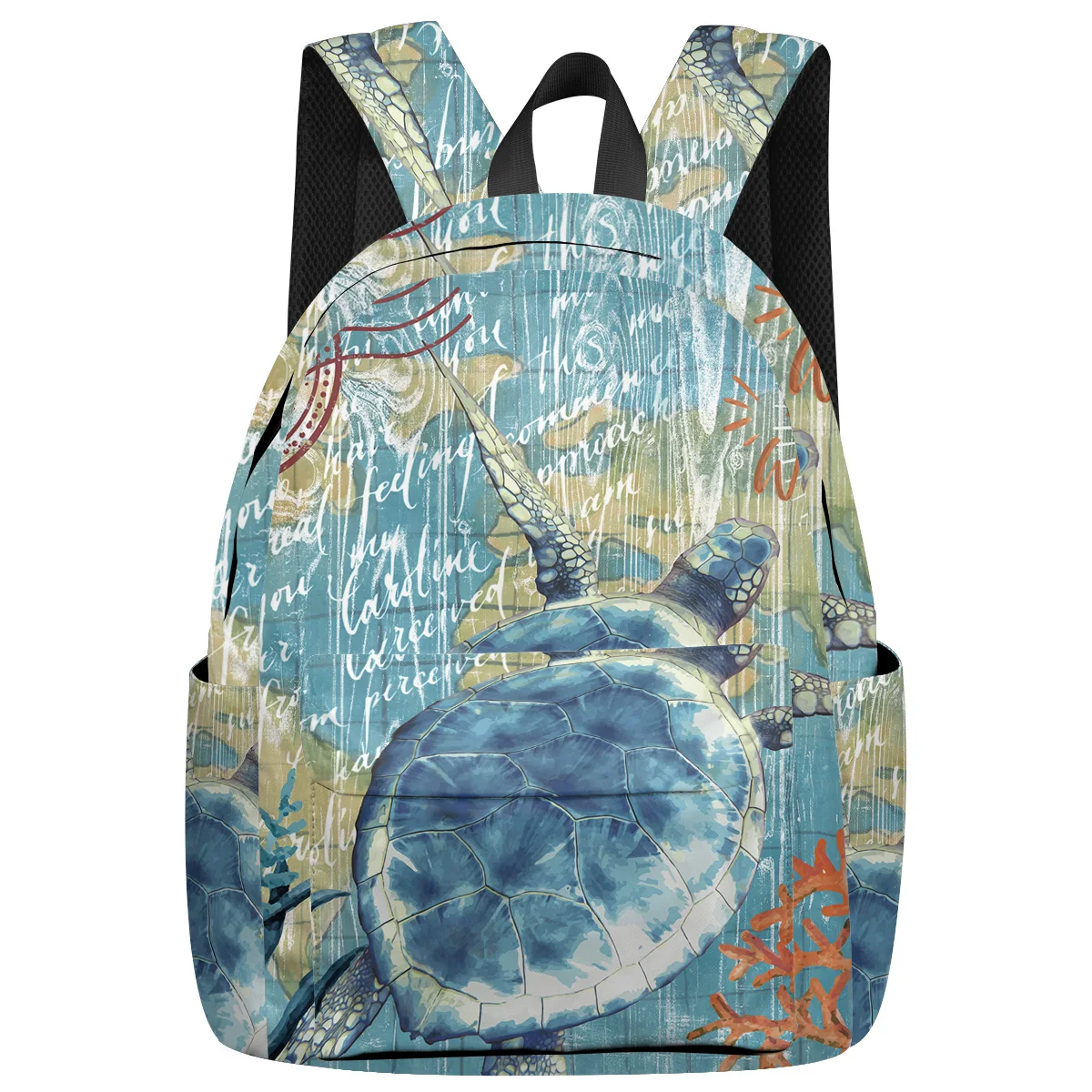 Морская жизнь серии Черепашки тактические рюкзаки ноутбук Shoulderbag студенческие