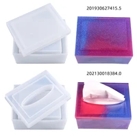 diy crystal silicone mold paper towel box square car using tissue container silicone mold for resin