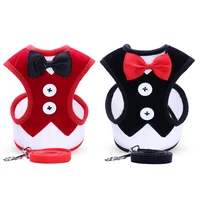 breathable no pull dog harness vest puppy cute bow knot adjustable pet harness for small medium lerge dogs cats teddy chihuahua