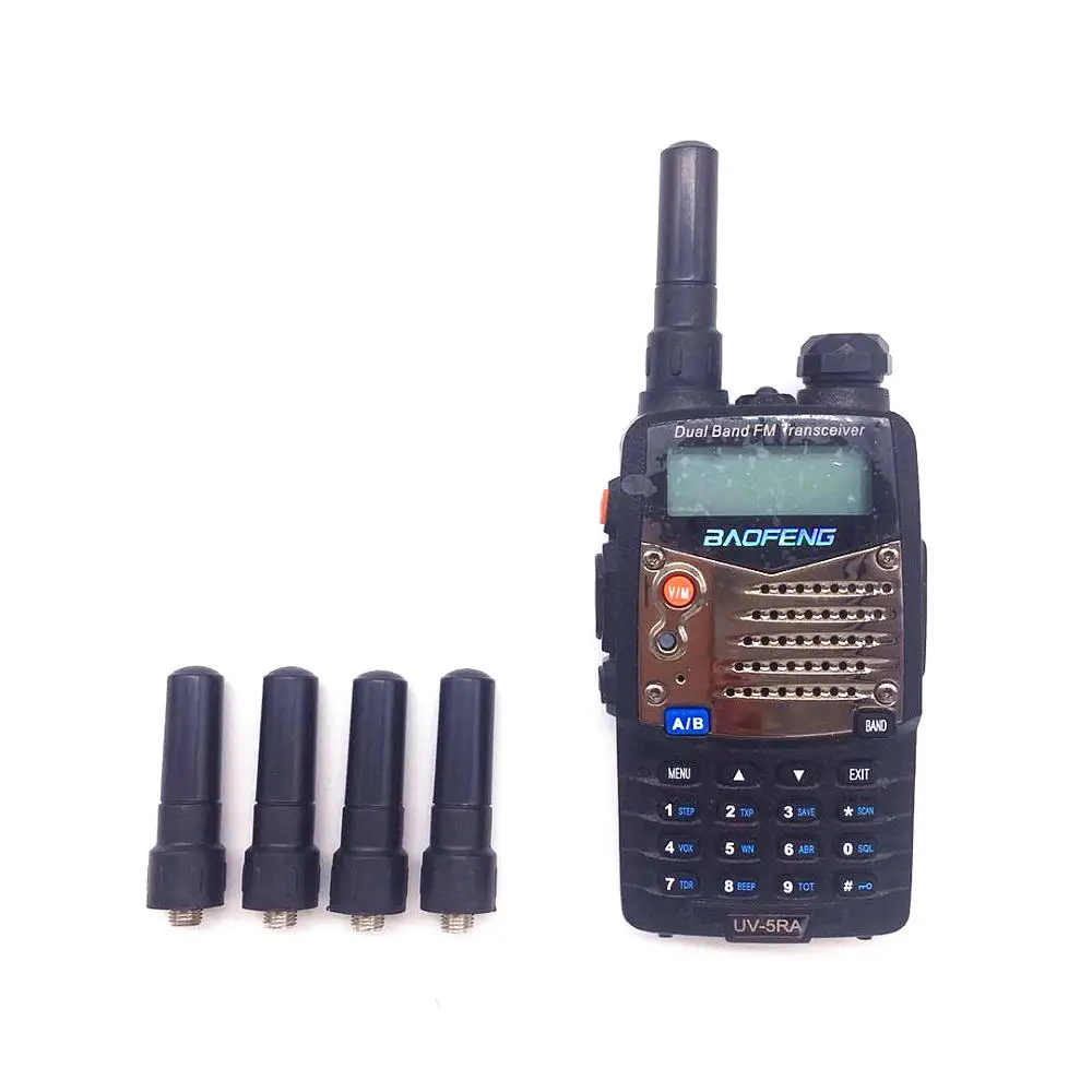 5 шт./лот Мини Мягкая SMA F рация baofeng uv5r 888 s двухсторонняя радио антенна pollice S802 femmina