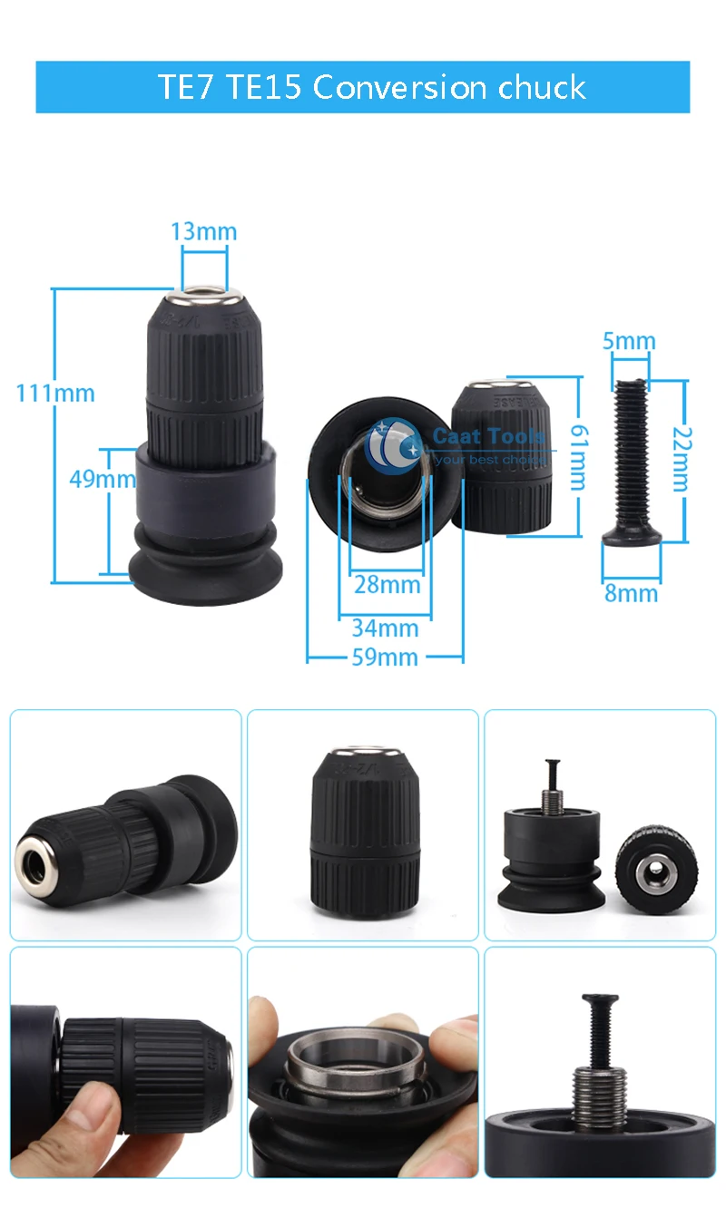 SDS Тип сверлильный патрон для Hilti TE1 TE5 TE6 TE7 TE12 TE14 TE15 TE16 TE17 TE22 TE24 TE25 TE30 TE35 TE40 Мощность инструмент Аксессуары