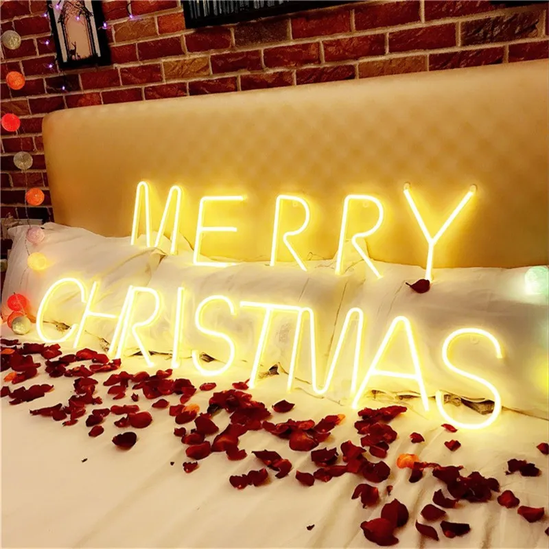 Светодиодный неоновый ночник сделай сам лампа с 26 буквами алфавита на батарейках