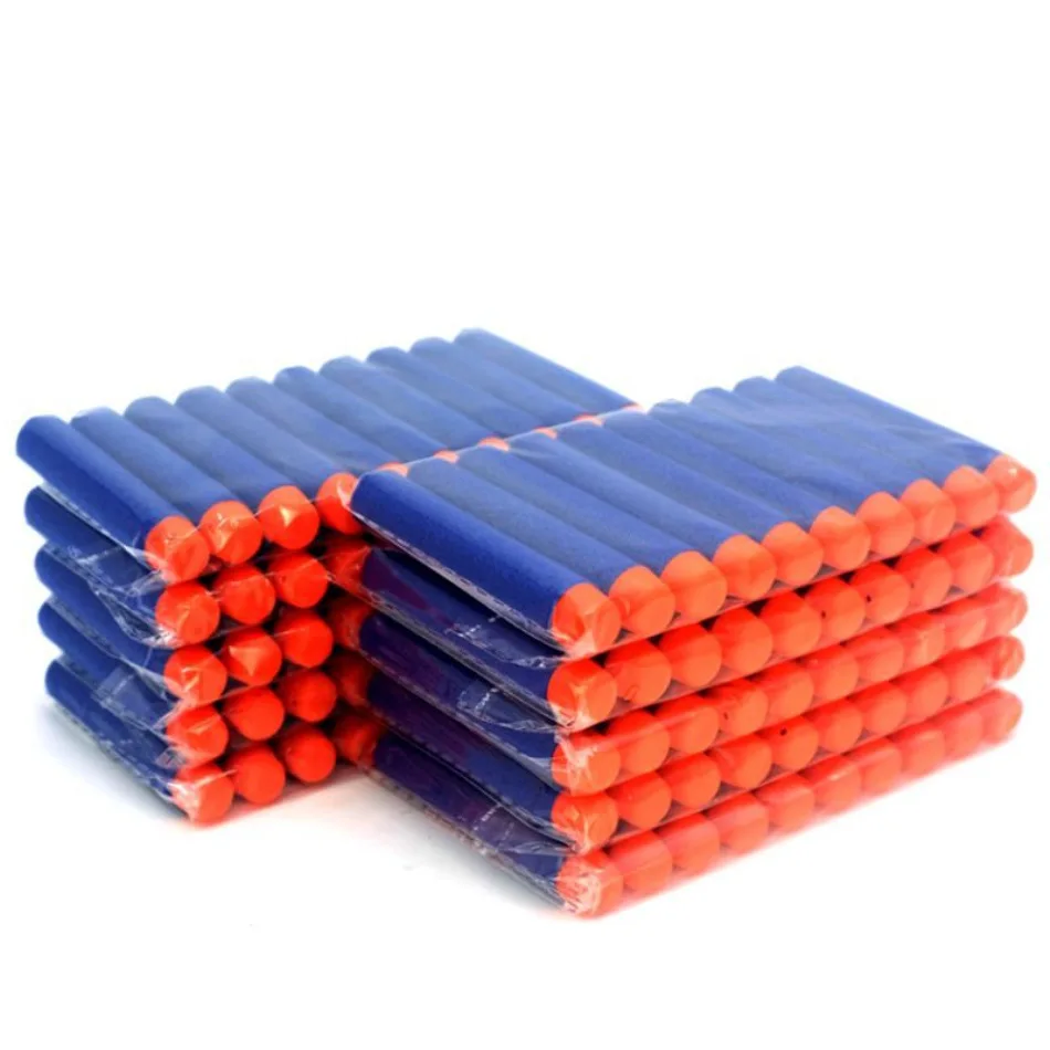

100 шт. аксессуары для пистолета NERF, полые мягкие пули из ЭВА 7,2 см, пули на присоске, игрушечный пистолет, снайперский пистолет, аксессуары, игрушка для мальчиков