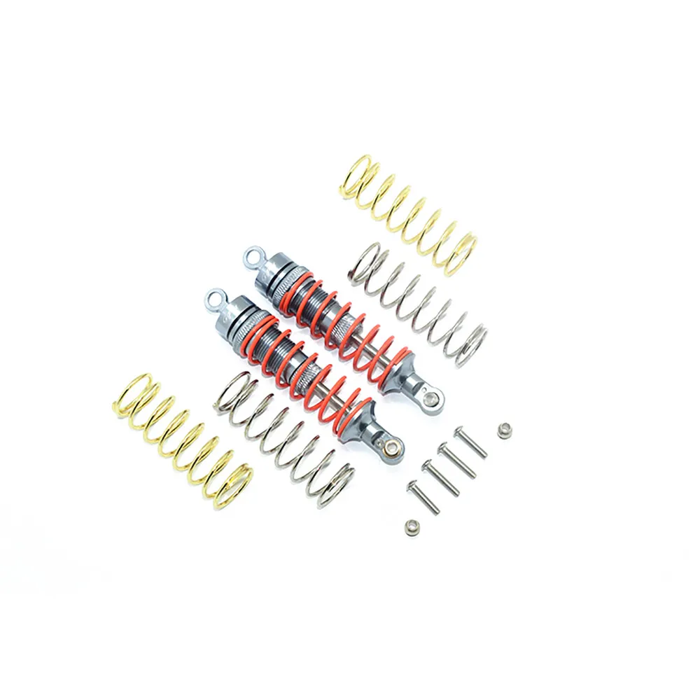

2pcs Metal Front Shock Absorber Thicken Front Suspension for TRAXXAS RUSTLER 4X4 VXL 67076-4 SLASH 4x4 RC Car Parts