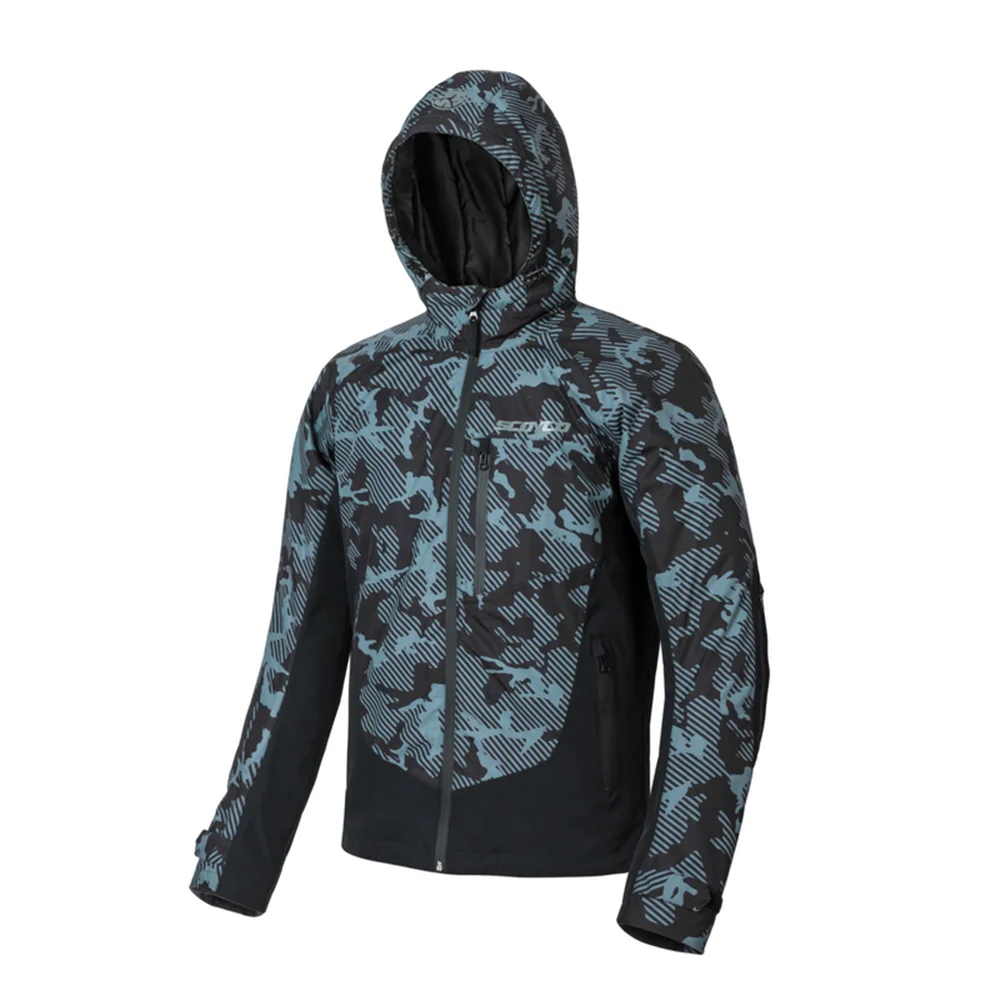 SCOYCO мотоциклетная куртка Защитное снаряжение Светоотражающая зимняя для