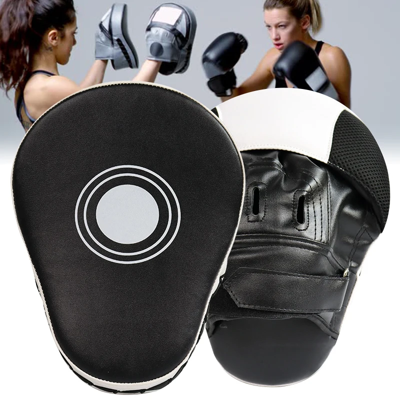 

1Pc Thickened Arc Hand Boxing Target Gym Training Thai Muay Sanda Karate MMA Punching Mitt Shield