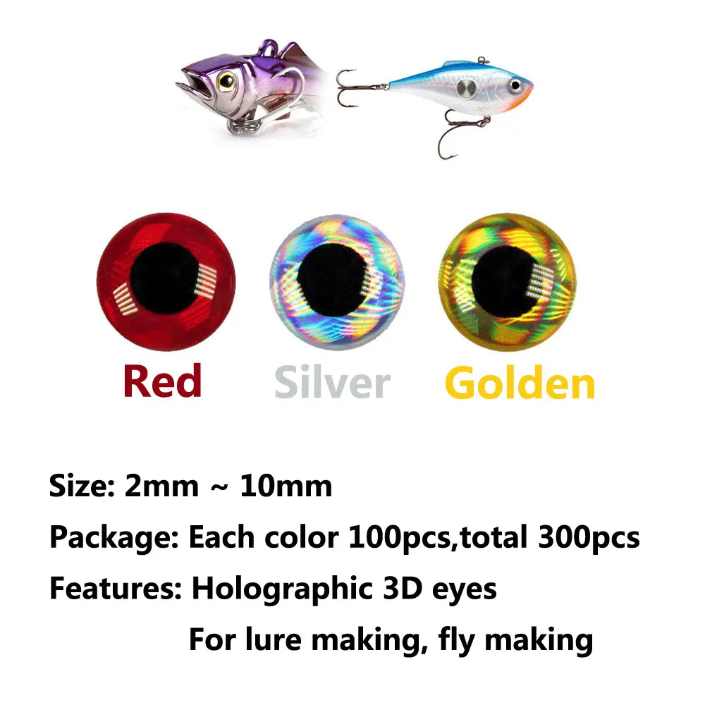 300 шт. голографические 3d образцы материал для изготовления летающих наживок
