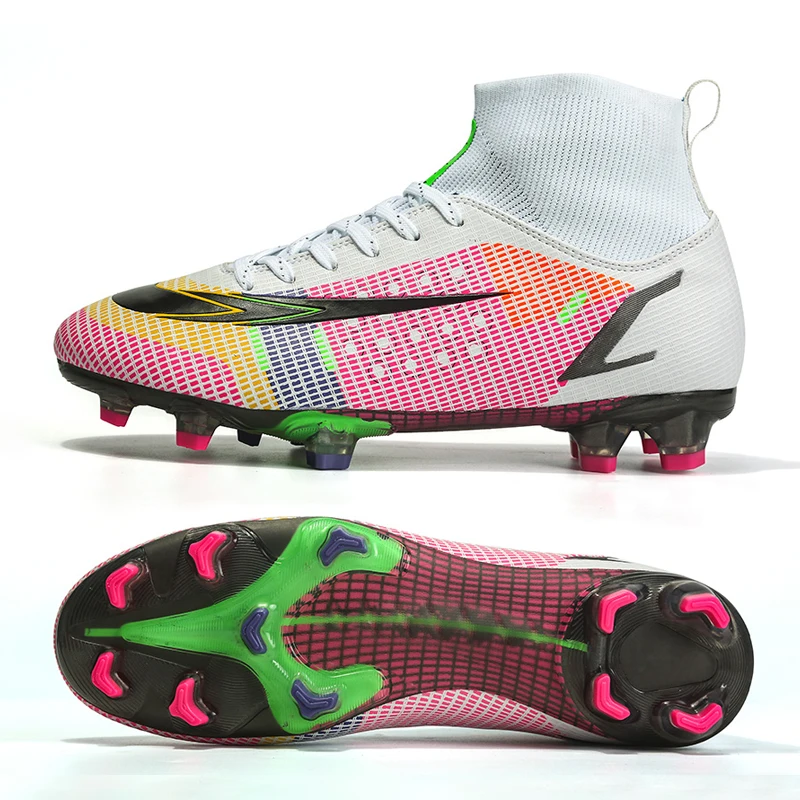 

New Soccer Shoes Men Breathable Outdoor Football Boots Turf Soccer Cleats Kids Women Soft Football Shoes Women sports shoes