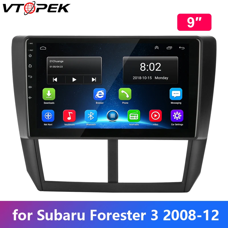 Vtopek Android автомобильное радио для Subaru Forester 3 2008 2009 2010 2011 2012 мультимедийный плеер 4G