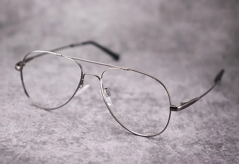 Vazrobe Memory Aviation Eyeglasses Frame Men Women Vintage Glasses for Man Spectacles Prescription Myopia Diopter Eyeglass 9g