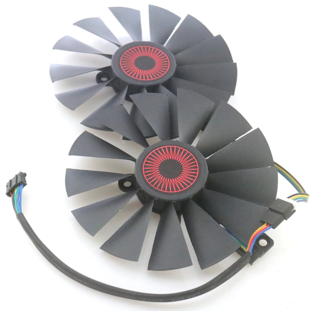 Охлаждающий вентилятор для игровой видеокарты 2 шт./лот FD10015H12S 12 В 0 55 А 95 мм ASUS STRIX-R9