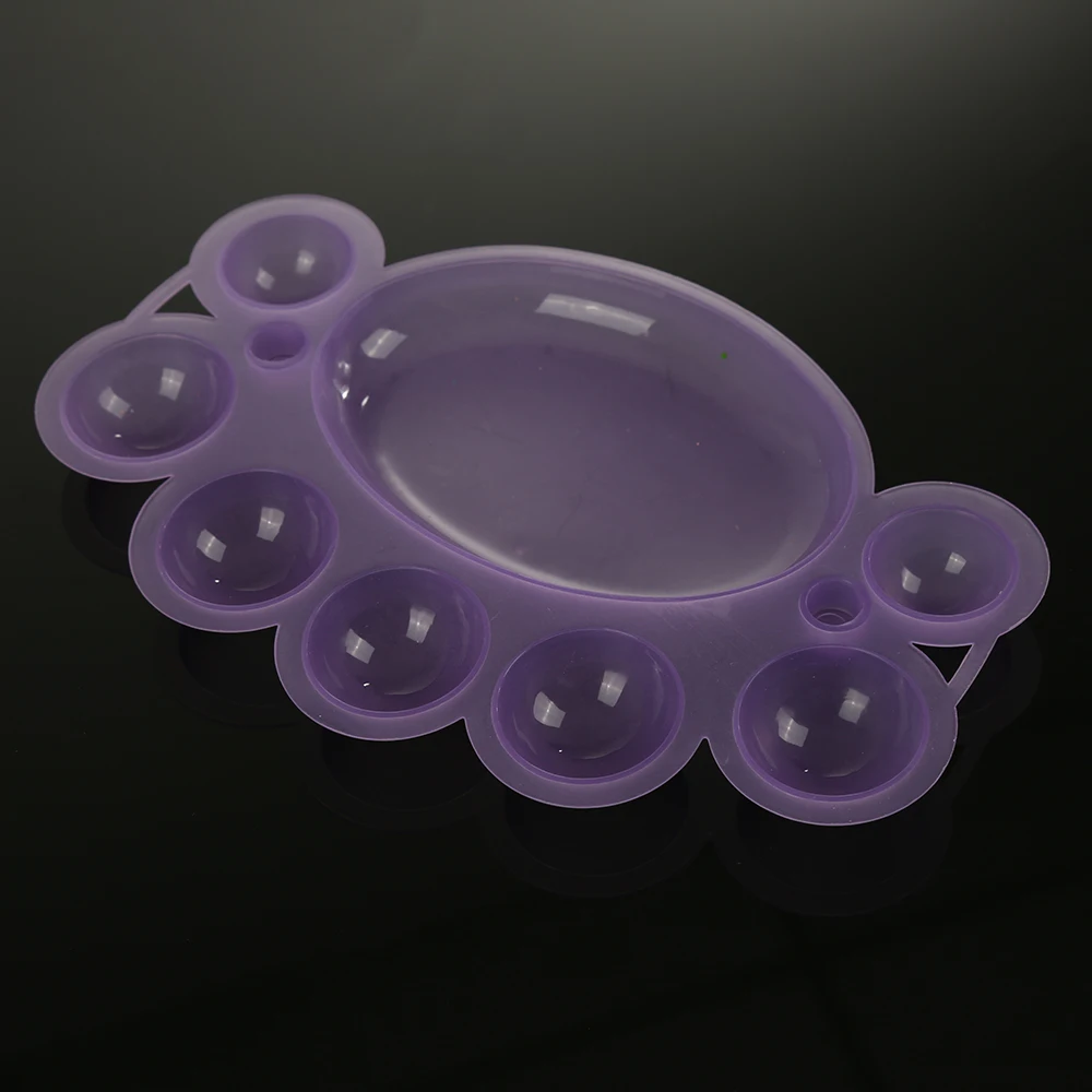 1 шт. пластиковый лак для ногтей цветное блюдо Палитра дизайна смешивание