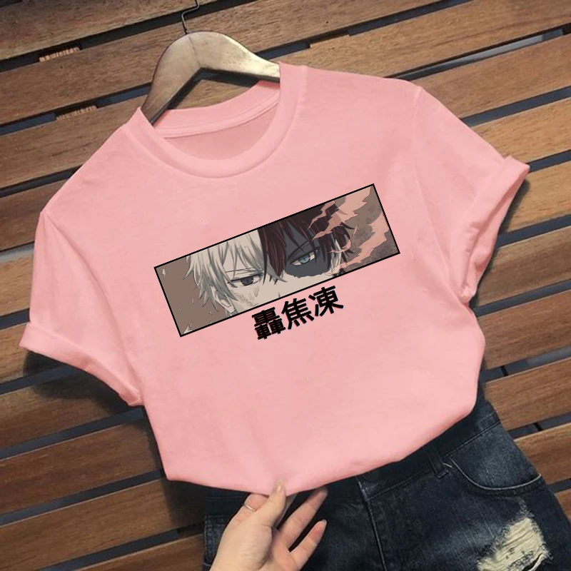 Футболка в стиле аниме Моя геройская Академия шото Тодороки Топы И Футболки