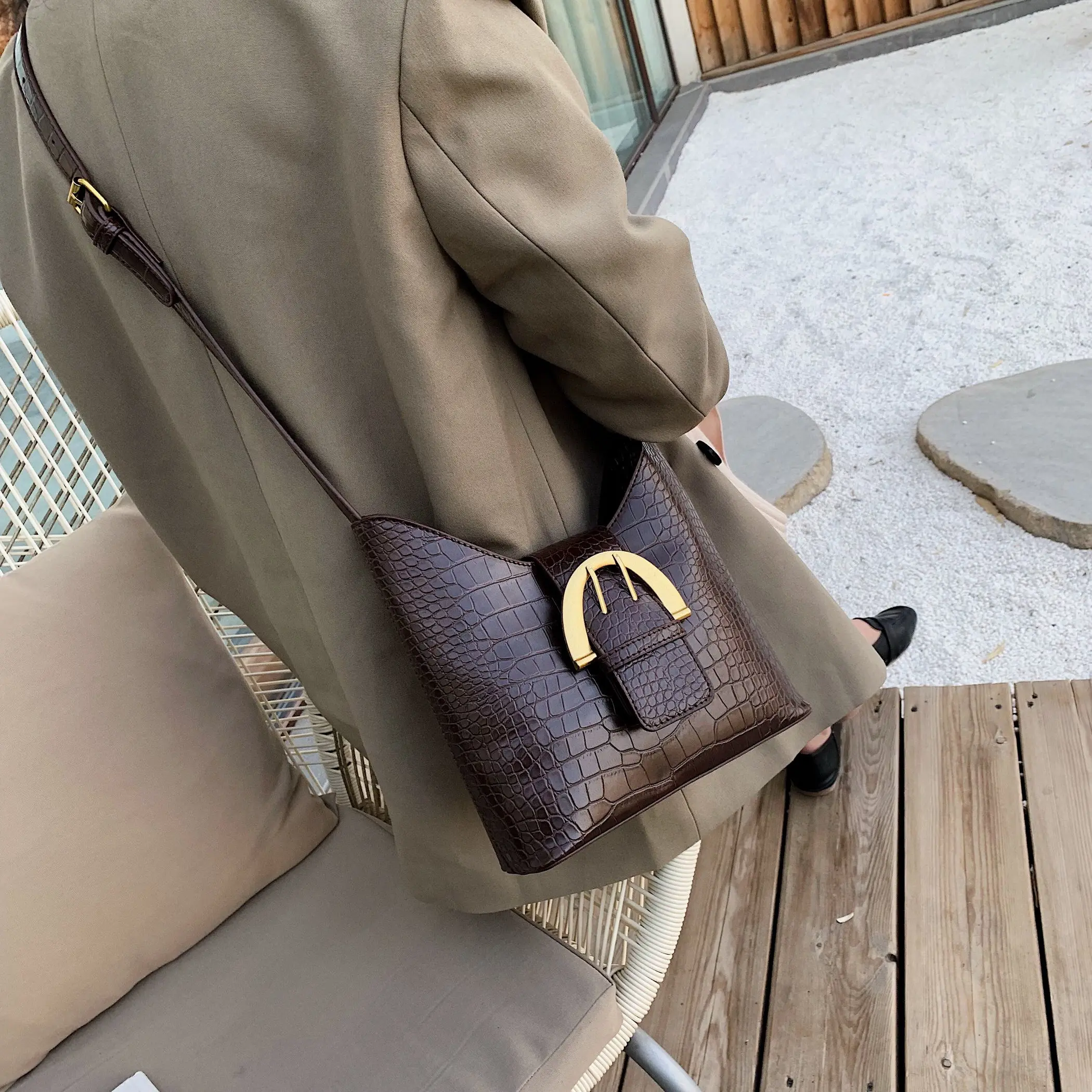 Винтажные сумки-ведра из искусственной кожи для женщин 2019 маленькая однотонная