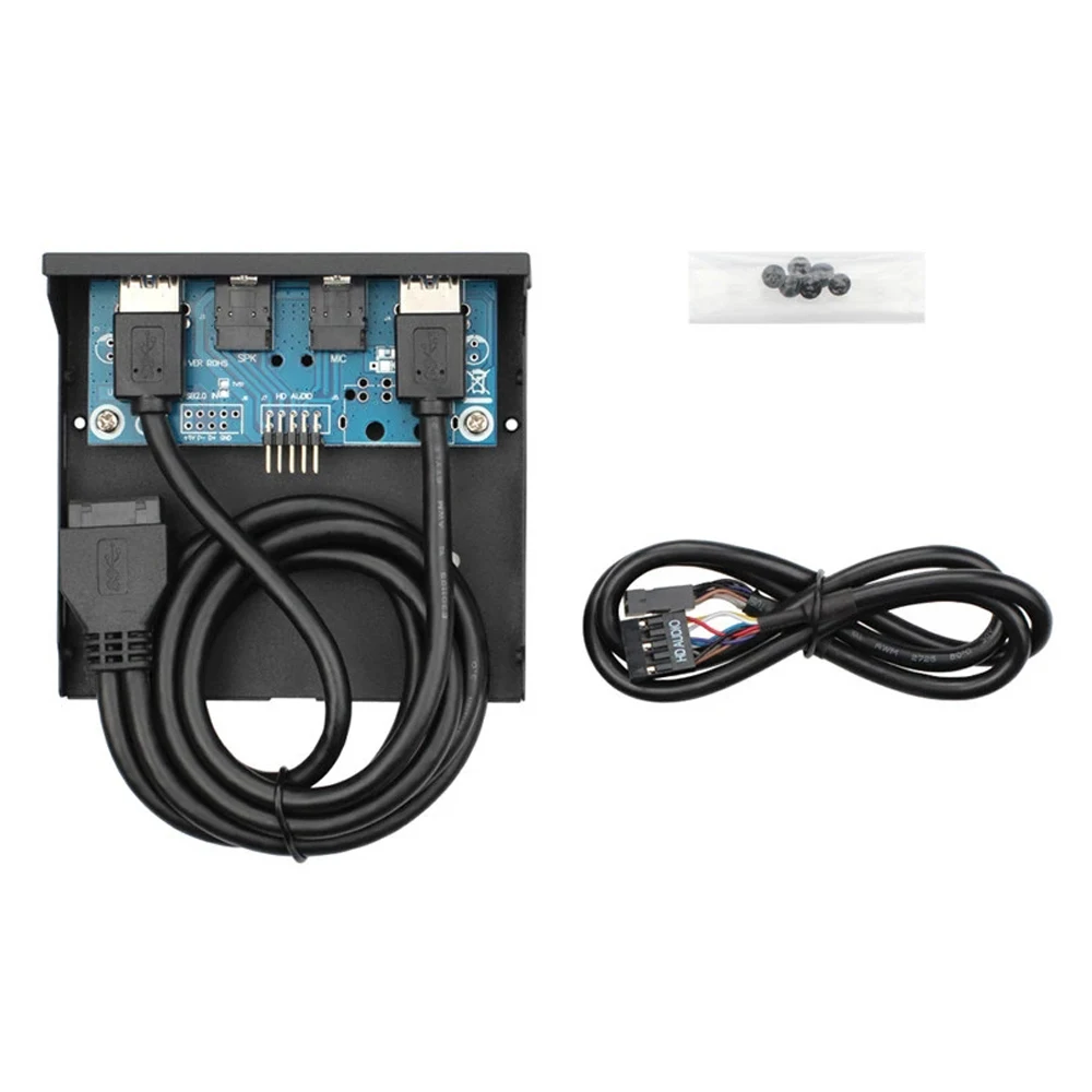 USB 3 0 2 порта 5 дюйма концентратор HD выход Передняя панель металлический микрофон