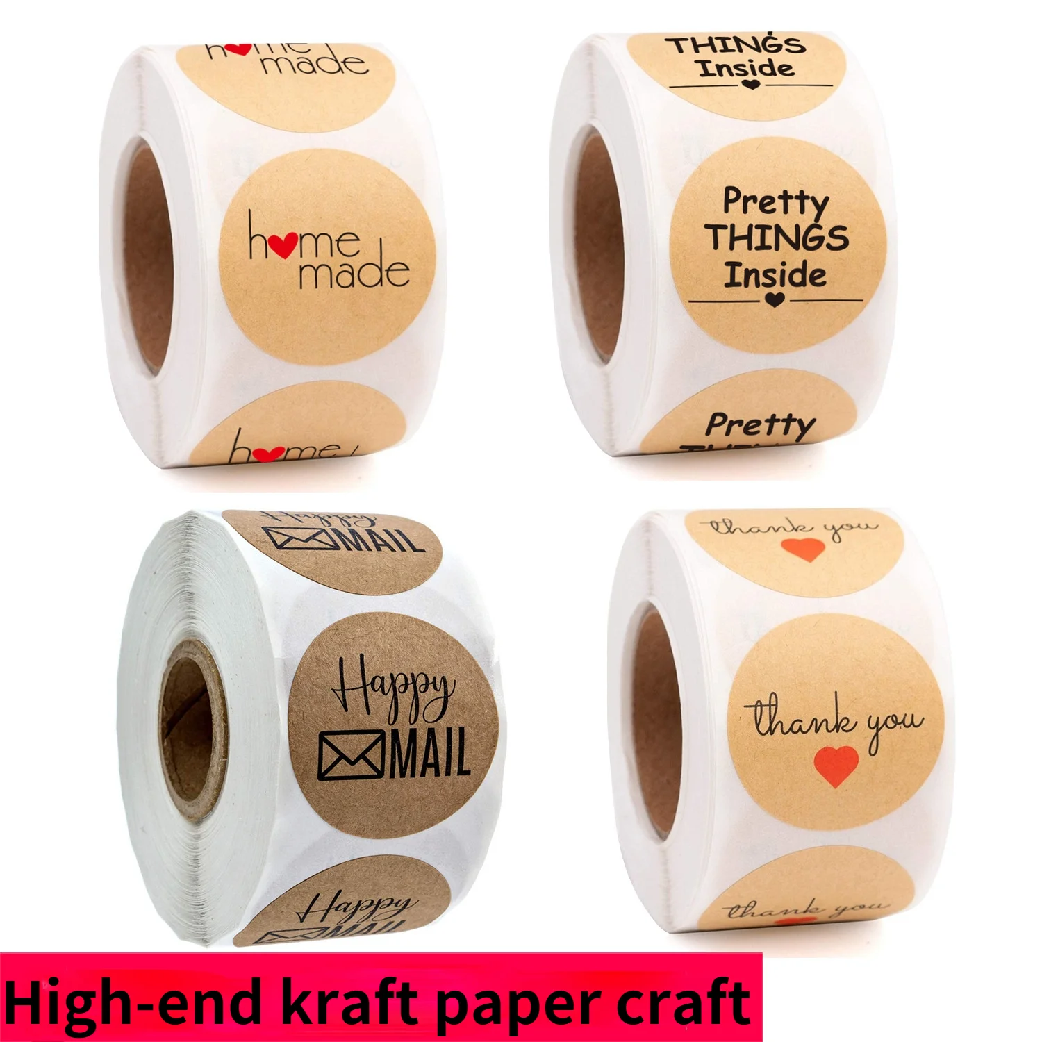 High-end Kraft Paper Crafts with Decorative Seals and Envelope Labels Are Recommended To Small Shop Owners. Personalized Design.