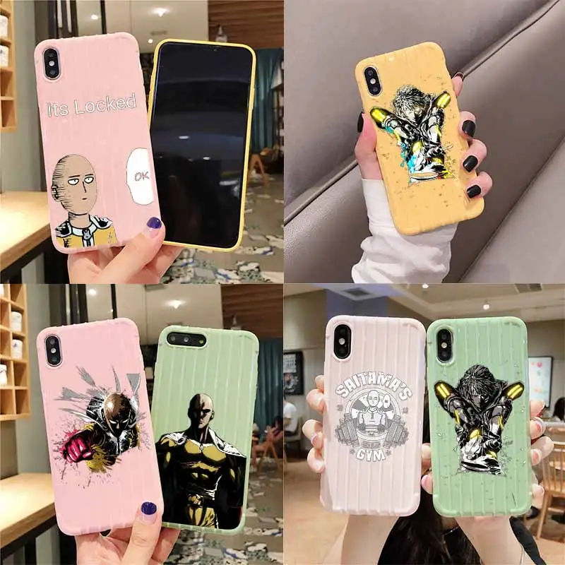 Аниме ONE PUNCH MAN порядке на колесиках чемодан чехол для телефона iPhone 11 Pro Max X XS MAX 8 7 6S