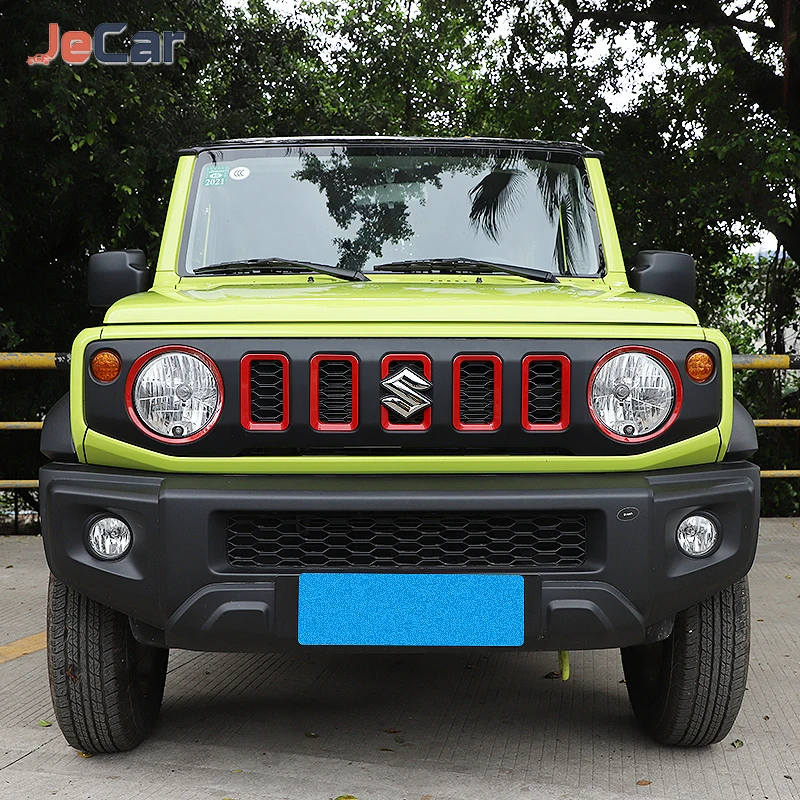 

Car Front Light Lamp Decoration Front Grille Headlight Decoration Cover Sticker For Jimny 2019 2020 2021 Exterior Accessories