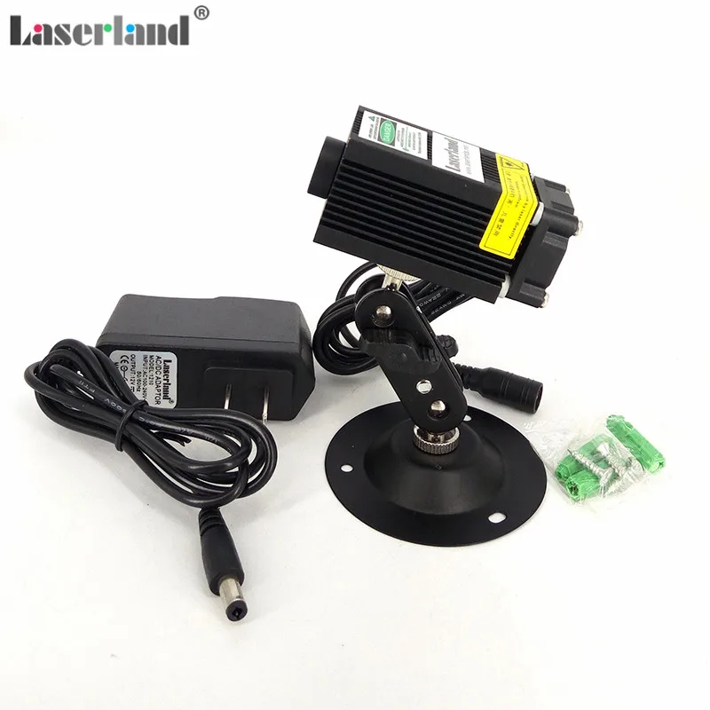 532nm 100mW Green Laser Diode Module with Fan Adapter Mount 12VDC for escape room haunted house dj ktv stage lighting