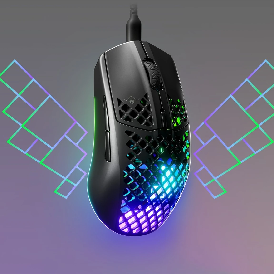 Проводная ссветильник Кая игровая мышь SteelSeries Aerox 3 8500CPI TrueMove Core оптический датчик