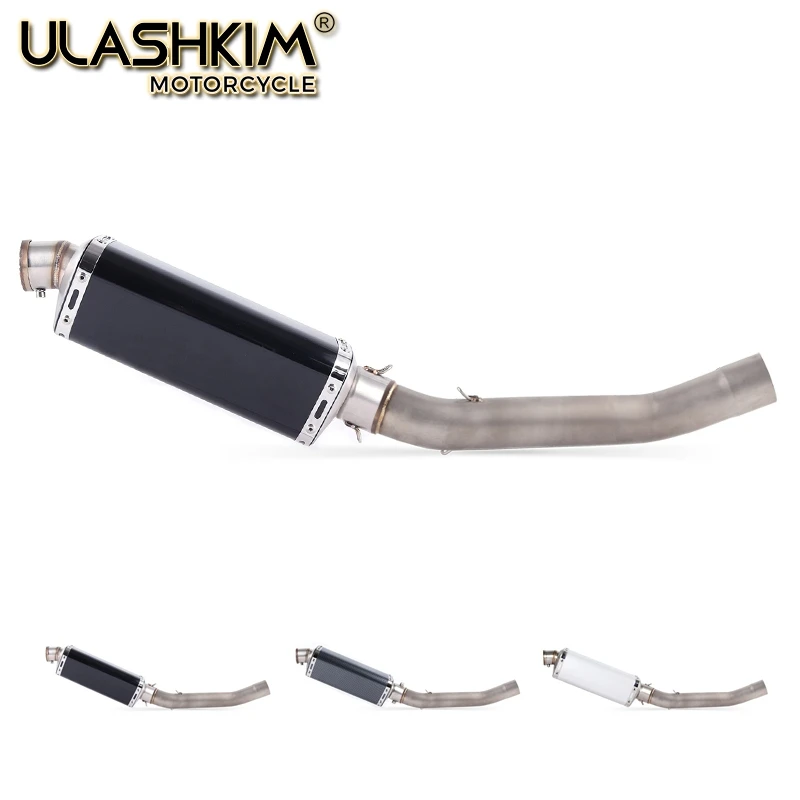 

Motorcycle Exhaust Muffler Escape Middle Link Mid Pipe Full System Slip On For Kawasaki Z750 Z 750 With DB Killer