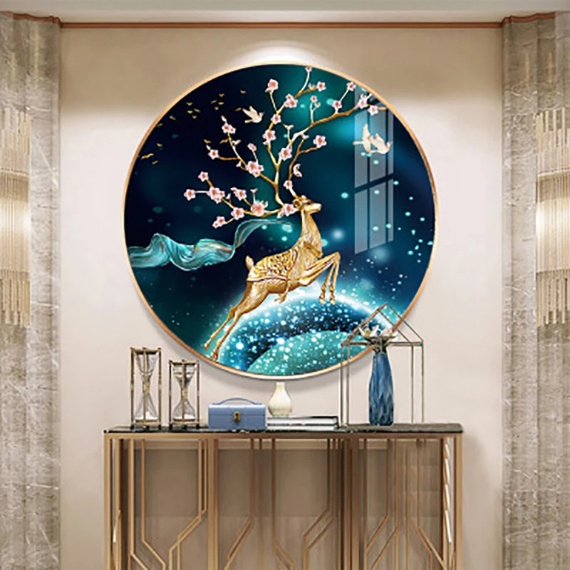 Картина из квадратных страз 5D с изображением рождественского оленя | Дом и сад