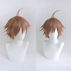 Парик для косплея Макото из аниме данганронпа, термостойкий синтетический для ролевых игр, с шапочкой