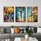 3 Панели абстрактная леди деревья Ночной пейзаж Картина на холсте в скандинавском стиле современные плакаты и принты на стену для гостиной домашний декор