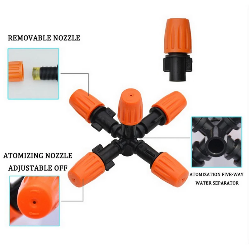 

Drip Watering Garden Drip Irrigation Set Watering Can for Flowers Vegetable Drip Emitters Greenhouse Irrigation Sprinklers