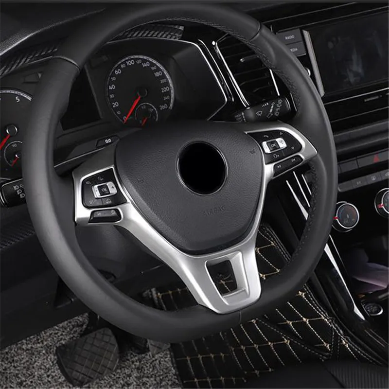 Автомобильные аксессуары накладка на руль для Volkswagen Jetta Golf Sportsvan 7 Polo Caddy Amarok Lavida