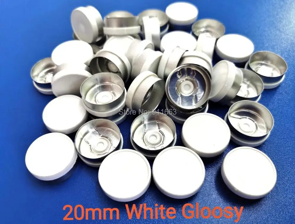20mmAluminium пластиковые крышки 200 шт./лот белые цветные фармацевтические топы для
