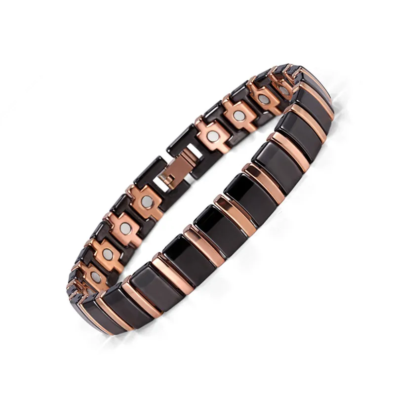 

Bio Energy Magnetic Health Bracelet Men Jewelry Black Ceramic Bracelets Fine Jewellry Bangle Pain Relief Bracelet