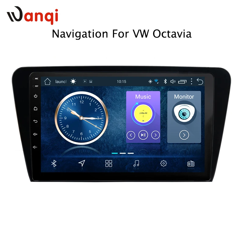 10 1 дюймов для skoda octavia 2014 2018 android 8 full touch автомобильный dvd Мультимедиа gps