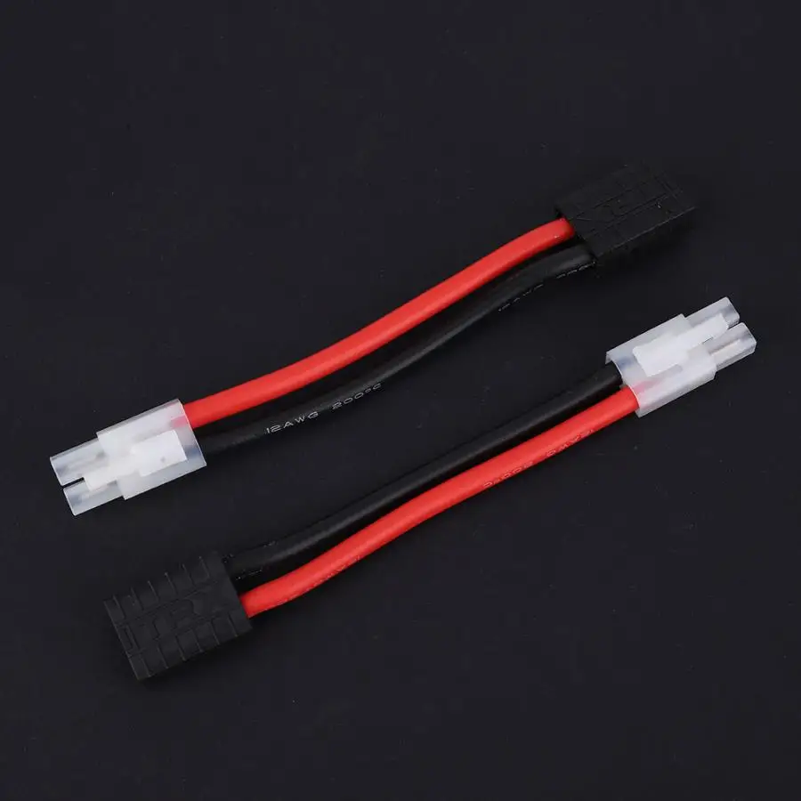 2Pcs RC Battery Adapter Cable Female to Tamiya Male Connector for Traxxas Crawler Climbing Car Lipo | Игрушки и хобби