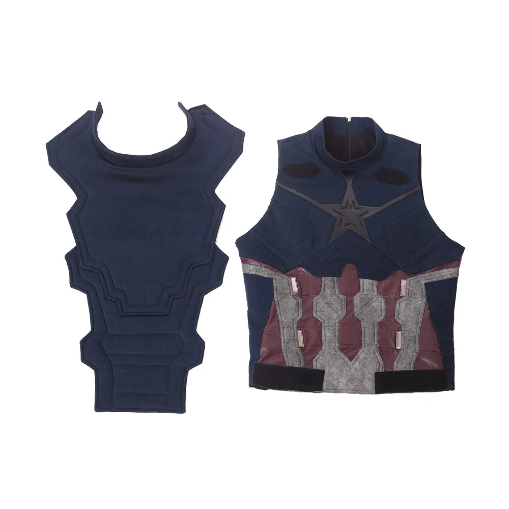 vest and waistcoat Мстители Бесконечность войны капитан Америка Косплей Костюм Супергероя Стива Роджерса наряд на карнавал Хэллоуин костюм косплей ONSEN - Цвет: vest and waistcoat