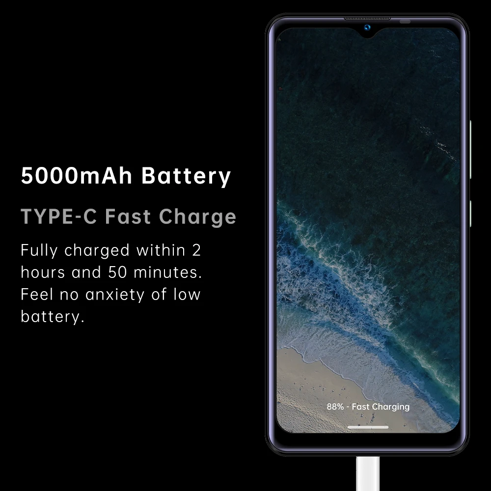 Oukitel C25 Smartphone 5000mAh Android11 4GB+32GB Mobile Phone 6.517&quotHD Screen 13M Camera Triple Rear Cell | Мобильные телефоны