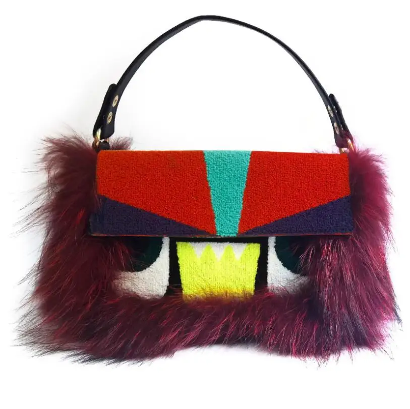 

Autumn And Winter 2021 Women's Bag Custom Single Shoulderbag MessengerBag Fur Lovely Girl Handbag.