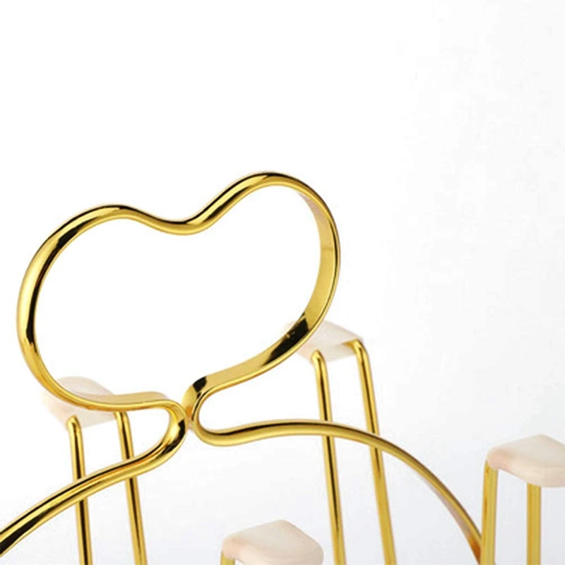 

Cup Drying Rack Stand, Metal Bottle Drying Organizer Stand with 6 Cups or Mugs, Hooks Drainer Holder Tree