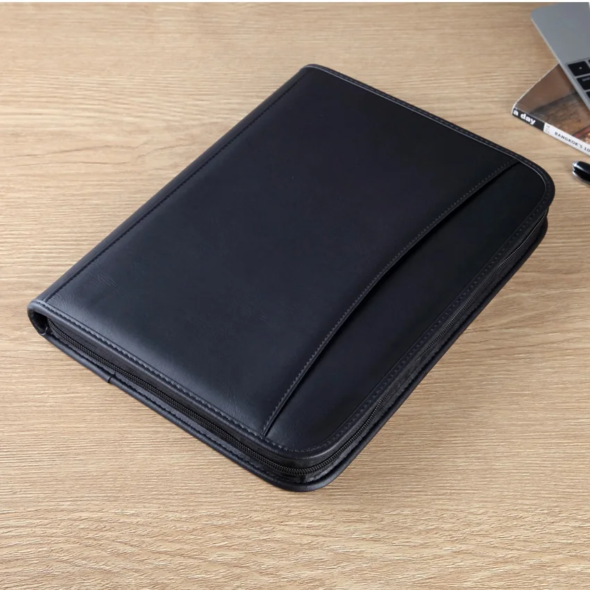 Новое прибытие Бизнес А4 менеджер Сумка для документов папка с молнией padfolio