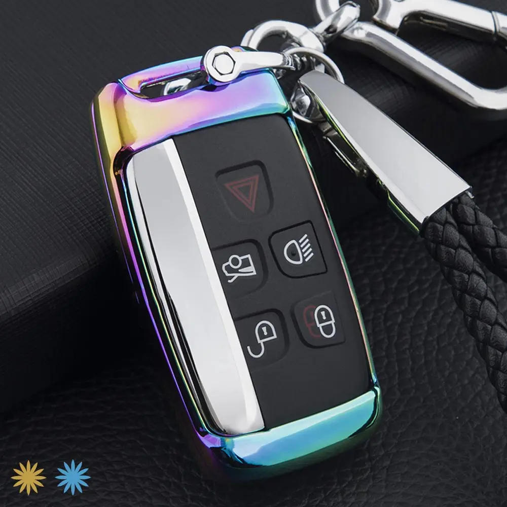 option 1 Крышка ключа из цинкового сплава для Land Rover Range Rover Sport A9 Discovery 2 3 4 Sport Evoque Freelander2 для Jaguar XF A8 A9 X8 - Название цвета: option 1