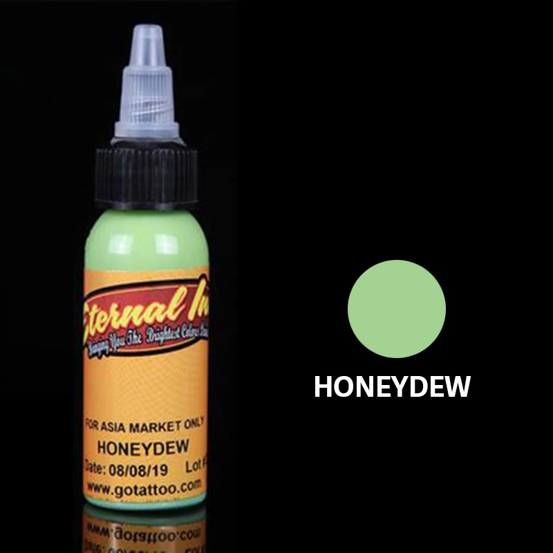honeydew Перманентные чернила для татуировки, набор пигмента, tinta tattoo tintas para tatuajes, пигменты, динамические чернила, goochie tintas tattoo, aimoosi - Цвет: honeydew